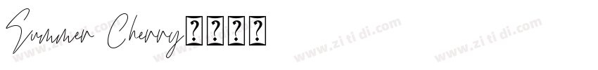 Summer Cherry字体转换